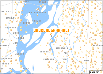 map of Jhok Lāl Shāhwāli