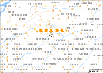 map of Jhok Mochiwāla