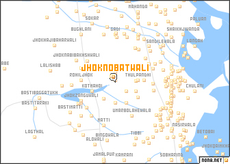 map of Jhok Nobatwāli