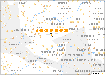map of Jhok Nūr Mahram