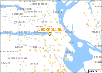 map of Jhok Polwāli