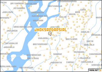 map of Jhok Sardār Siāl