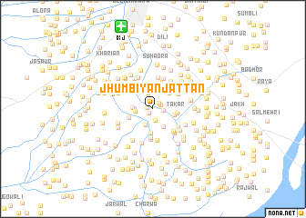 map of Jhumbiyān Jattān