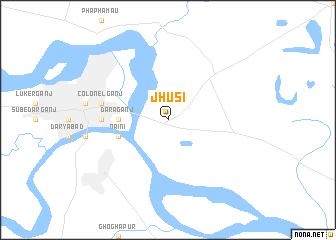 map of Jhūsi