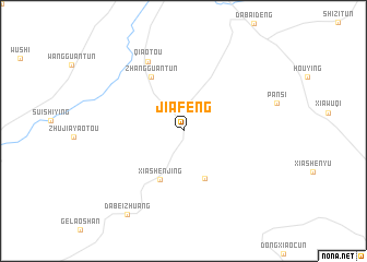 map of Jiafeng