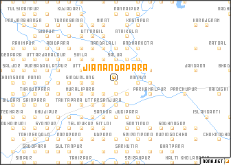 map of Jiānandapāra