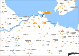map of Jiangjia
