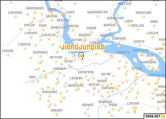 map of Jiangjunqiao