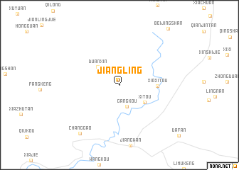 map of Jiangling