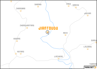 map of Jiantoudu