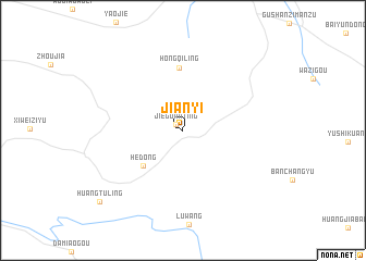 map of Jianyi