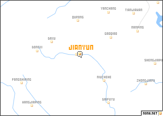 map of Jianyun