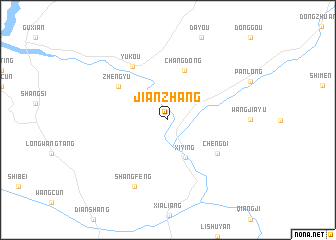 map of Jianzhang