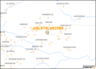 map of Jiblat al Waznah