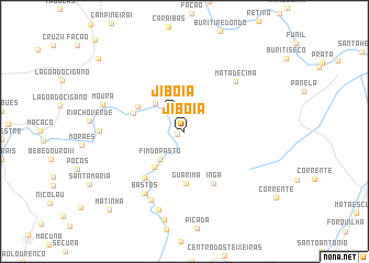 map of Jibóia