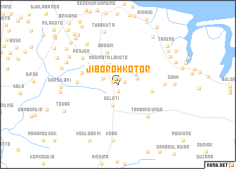 map of Jiboroh Kotor