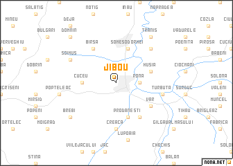 map of Jibou