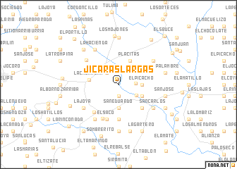 map of Jícaras Largas