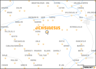 map of Jichişu de Sus