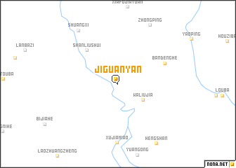map of Jiguanyan