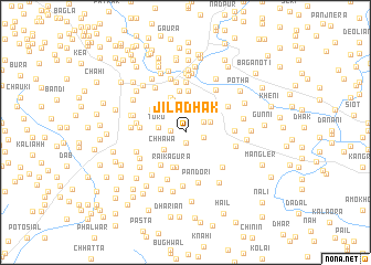 map of Jila Dhak