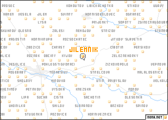 map of Jilemník