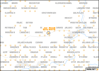 map of Jílové