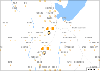 map of Jīma