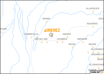 map of Jiménez