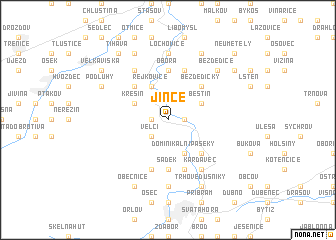 map of Jince