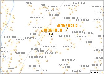 map of Jindewāla