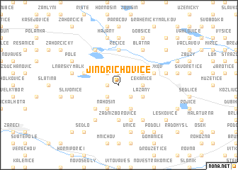 map of Jindřichovice