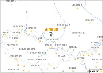 map of Jinhua