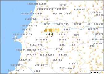 map of Jinnātā