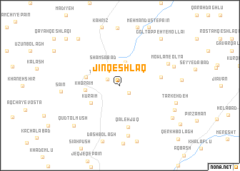 map of Jīn Qeshlāq