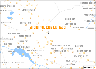 map of Jiquipilco El Viejo