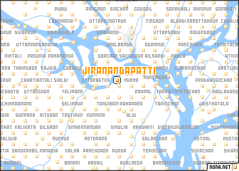 map of Jirānandapatti
