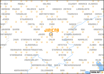 map of Jiřičná