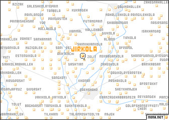 map of Jīr Kolā