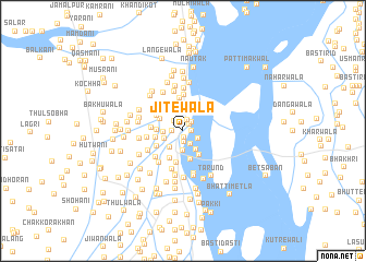 map of Jītewāla