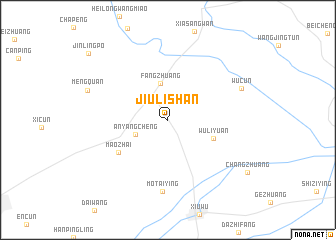 map of Jiulishan