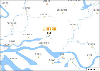 map of Jiutan