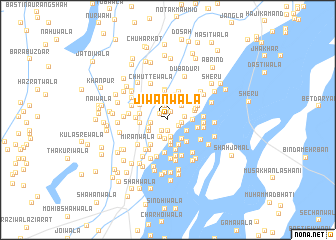 map of Jīwanwāla