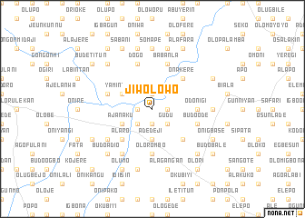 map of Jiwolowo