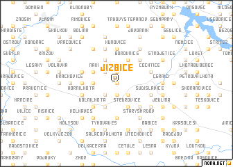 map of Jizbice