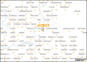 map of Jizbice
