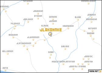 map of Jlakohnke