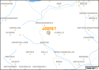 map of Joanet