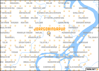 map of Joār Gobindapur