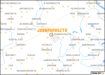 map of Jobbparászta